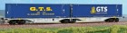 40275 ACME Articulated Container car type Sggmrss 90 of GTS Rail with swap bodies